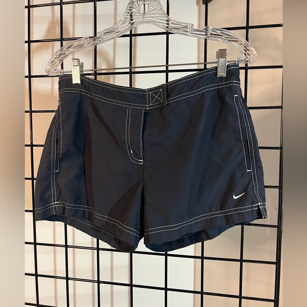 Nike size small navy blue shorts with pockets and logo